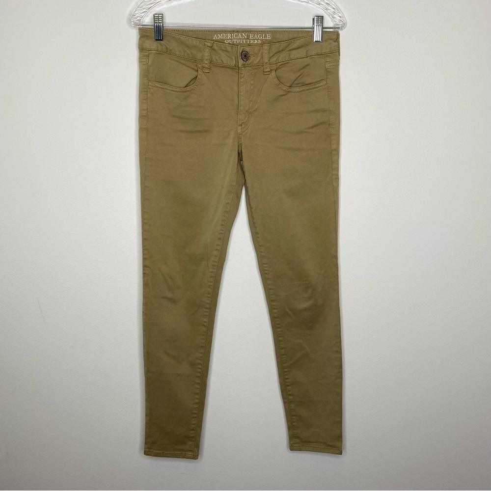 American Eagle Outfitters Khaki Sateen Jegging